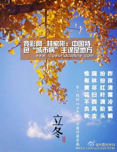 竞彩网-林家彬:中国特色“城市病”主谋是地方政府(图1) 世界杯竞猜平台官网