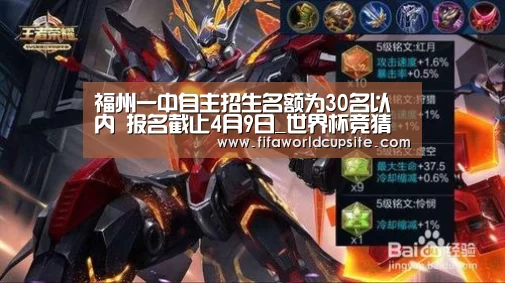 福州一中自主招生名额为30名以内 报名截止4月9日_世界杯竞猜平台官网(图1) 竞彩网